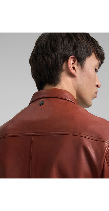 リラックスフィット ワックスレザージャケット｜REPLAY リプレイ公式